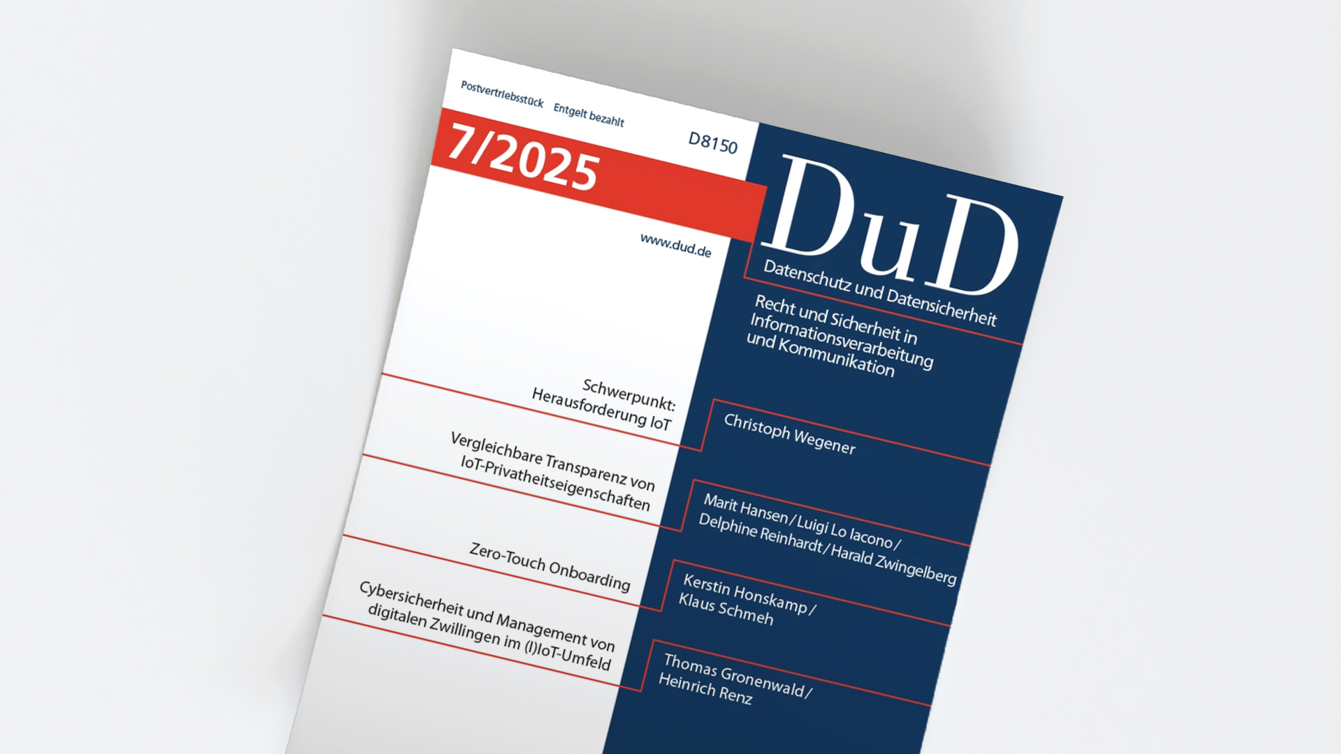 Datenschutz und Datensicherheit - DuD