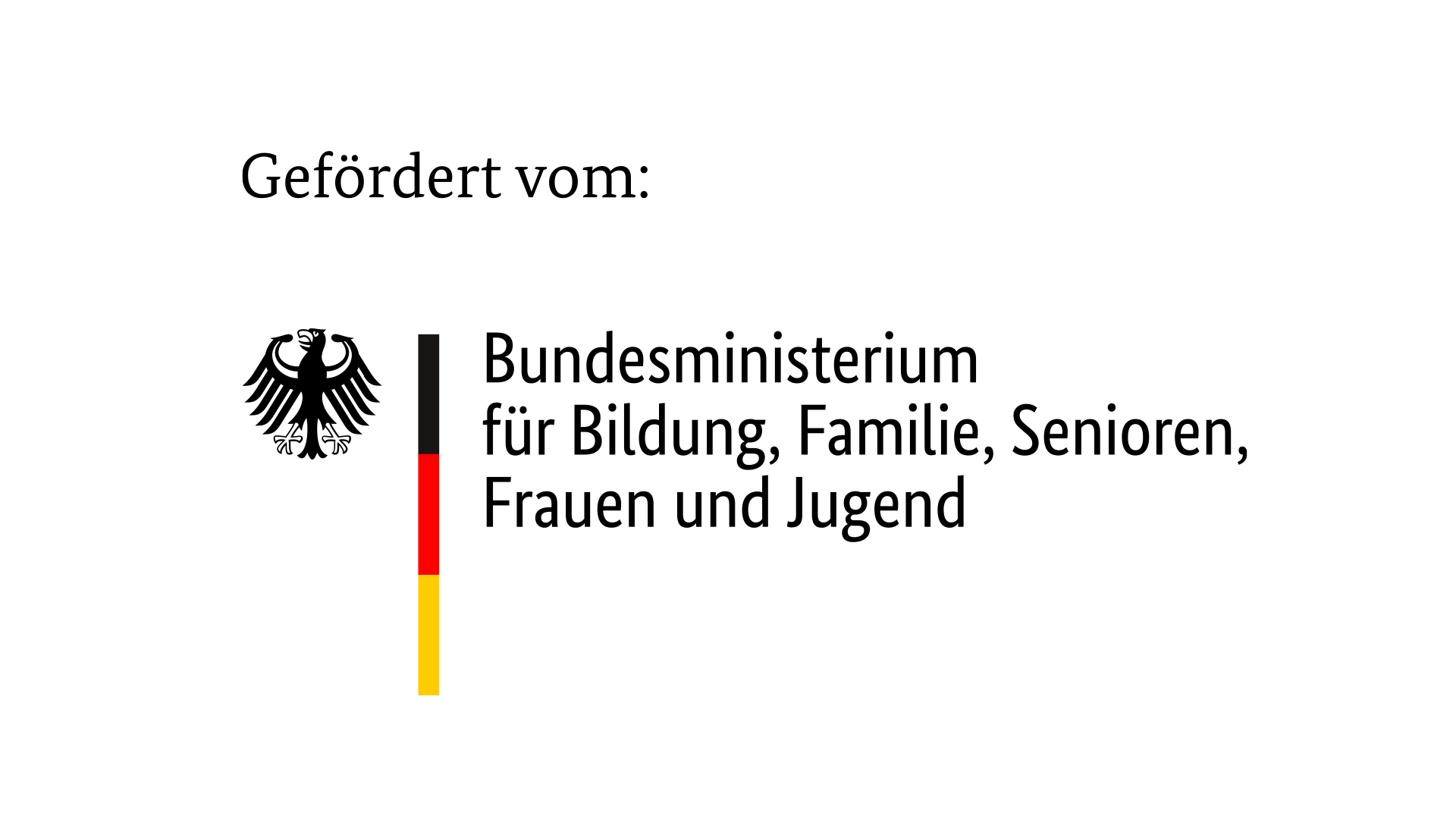 Förderlogo des Bundesministeriums.